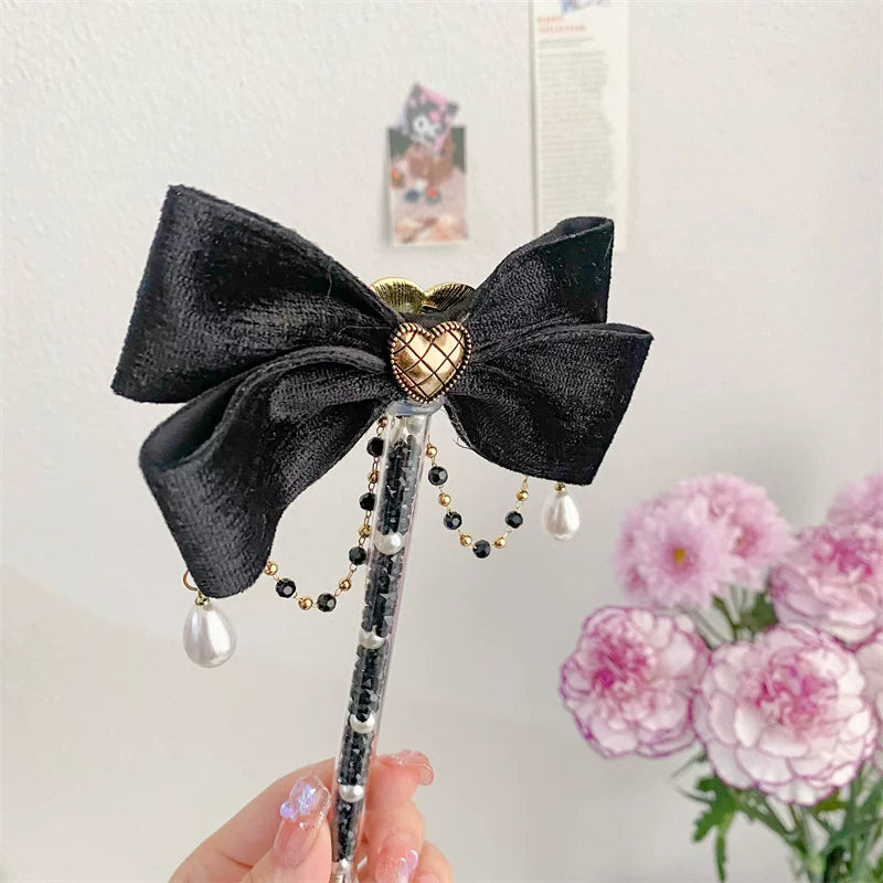 Pearl Tassel Bow Decorative Craft Knife