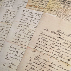 Vintage Letter Notes Junk Journal Paper - Newsprint Background Paper for Scrapbooking & Photography