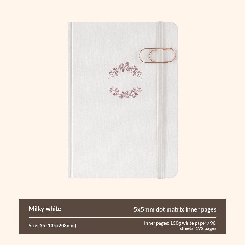 Spring Letters Series A5 Dot Grid Journal Notebook