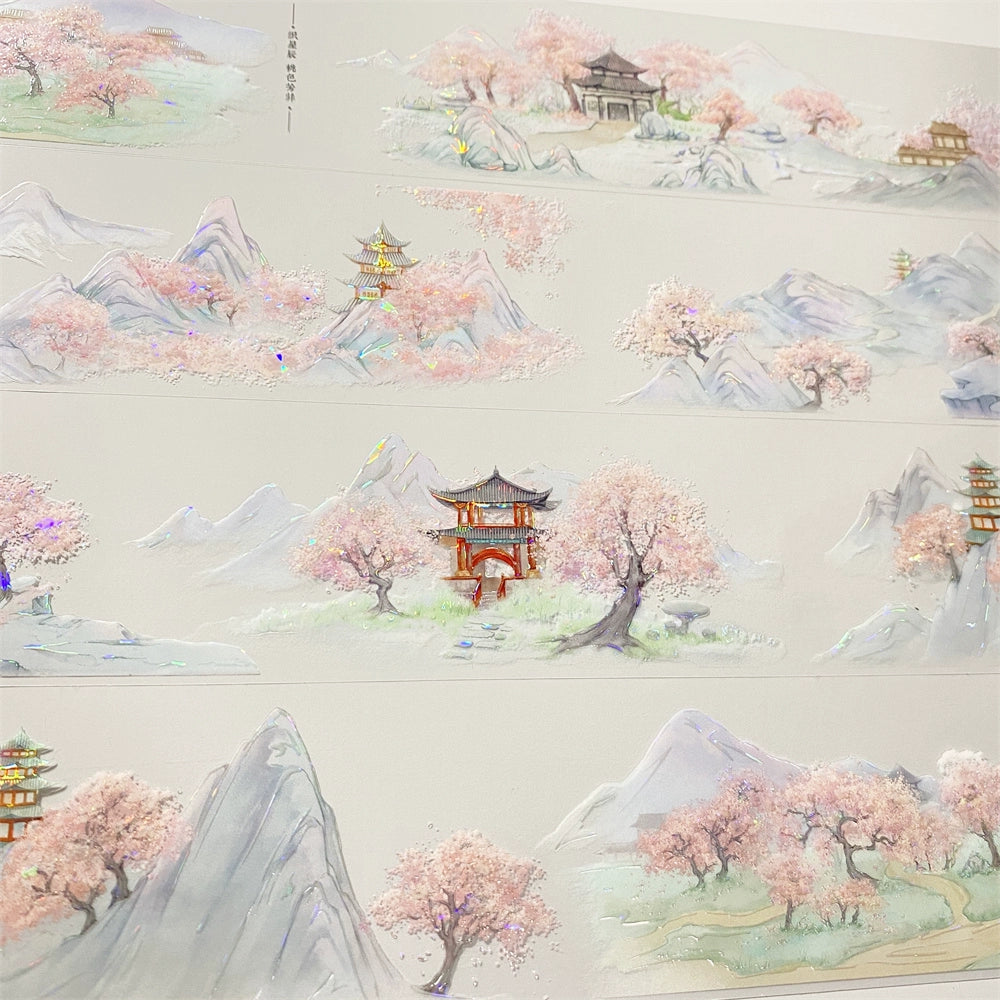 Peach Blossom Scenery PET Tape