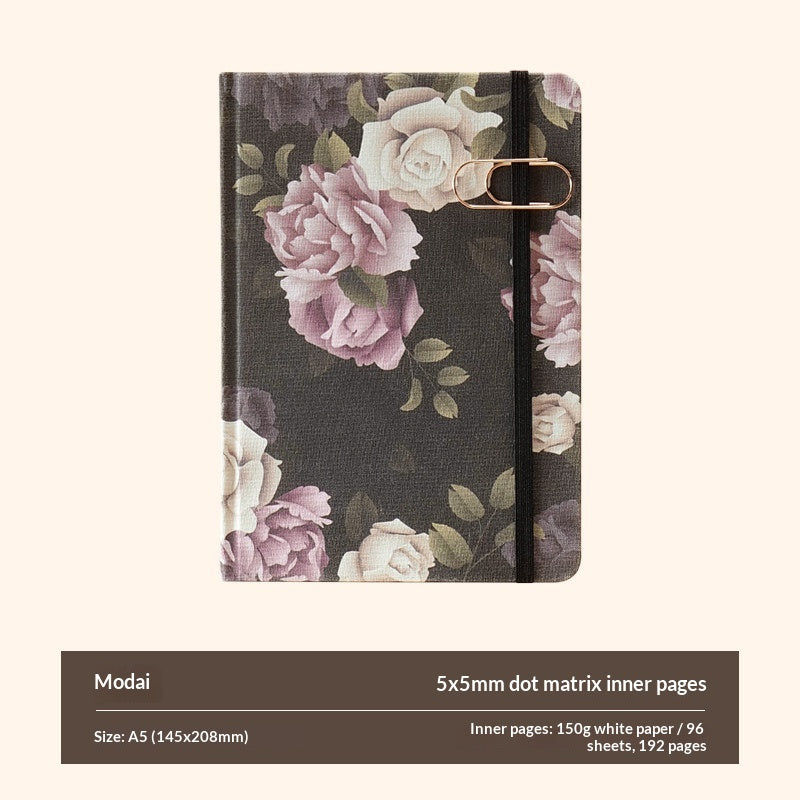Spring Letters Series A5 Dot Grid Journal Notebook