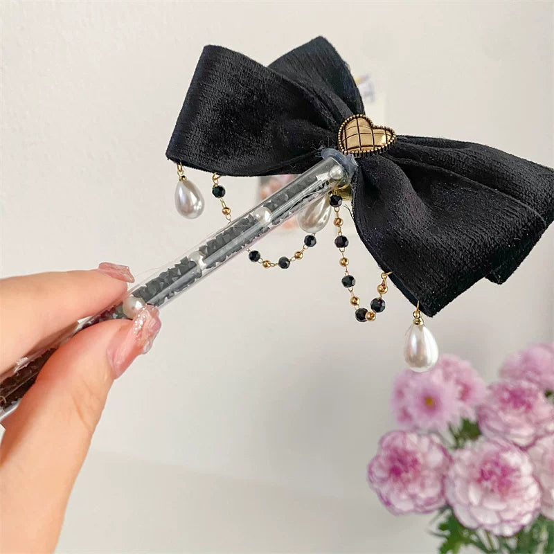 Pearl Tassel Bow Decorative Craft Knife
