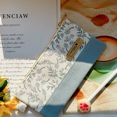 Handmade Medium Pouch – Large Capacity Journaling & Stationery Bag Handmade Medium Pouch – Large Capacity Journaling Bag | Cotton Stationery Case