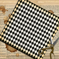 Vintage Fairy Tale Circus Paper Pad - 20 Sheets Retro Character Animal Scrapbook Paper