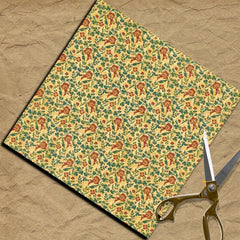 French Romantic Botanical Junk Journal Paper - 15 Pieces Vintage Warm Tone Plant Background Paper