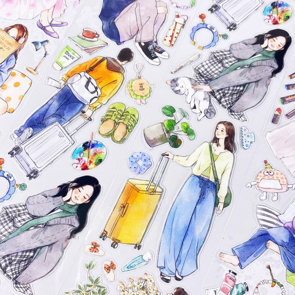 [Series] Die-cut | Girls PET Tape - 2 Styles