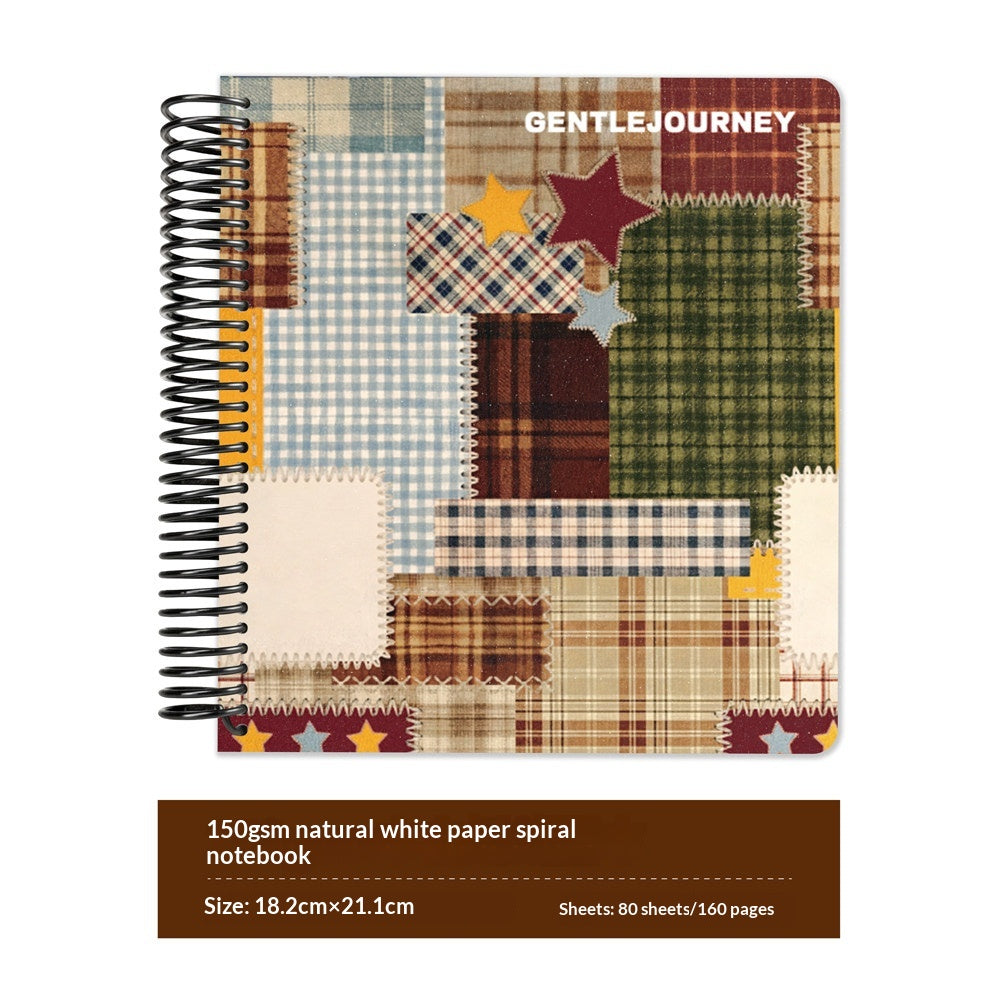 Colorful Botanical Spiral Journal Book — 7.2 × 8.3"