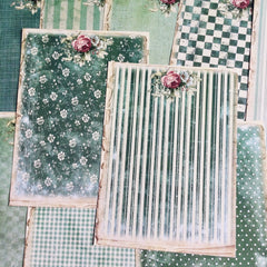 Vintage Pastoral Junk Journal Paper - European Country Style Background Paper for Scrapbooking & Art Journaling