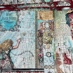 Alice in Wonderland Junk Journal Paper - 10 Sheets Vintage Fairy Tale Background Paper for Art Journaling