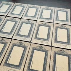 Vintage European Blank Specialty Paper Notes - 24 Pieces Junk Journal Background Stickers for Scrapbooking