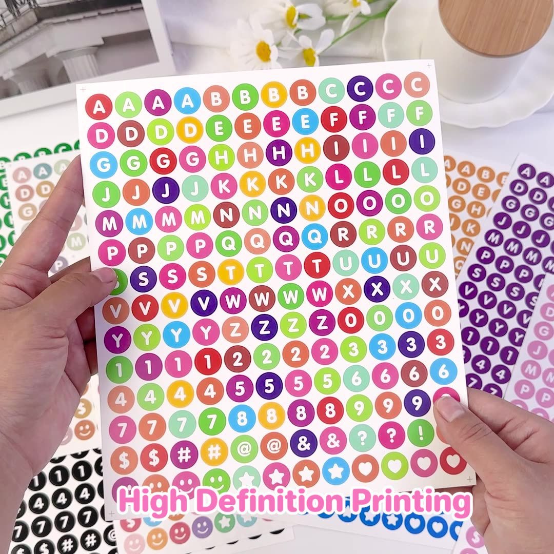 Mini Dot Alphabet Sticker Pack