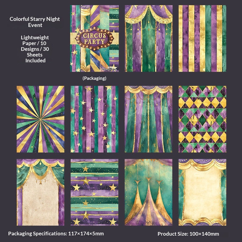 Circus Party vintage scrapbooking paper
