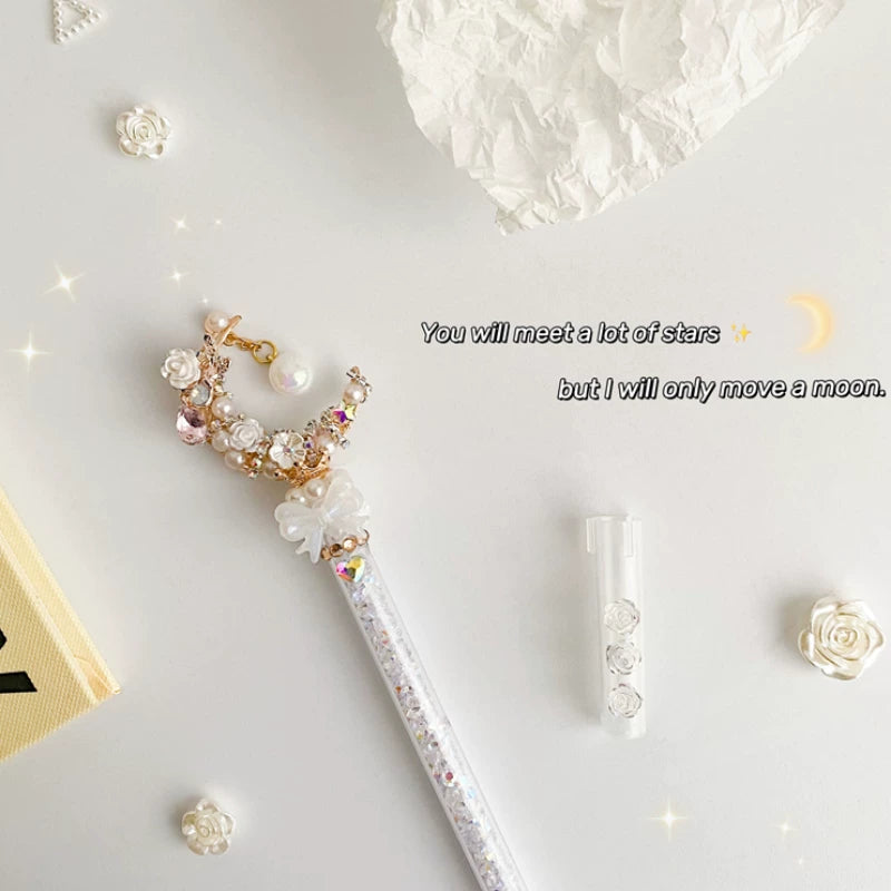 Moonlit Pearl Pendant Decorative Craft Knife