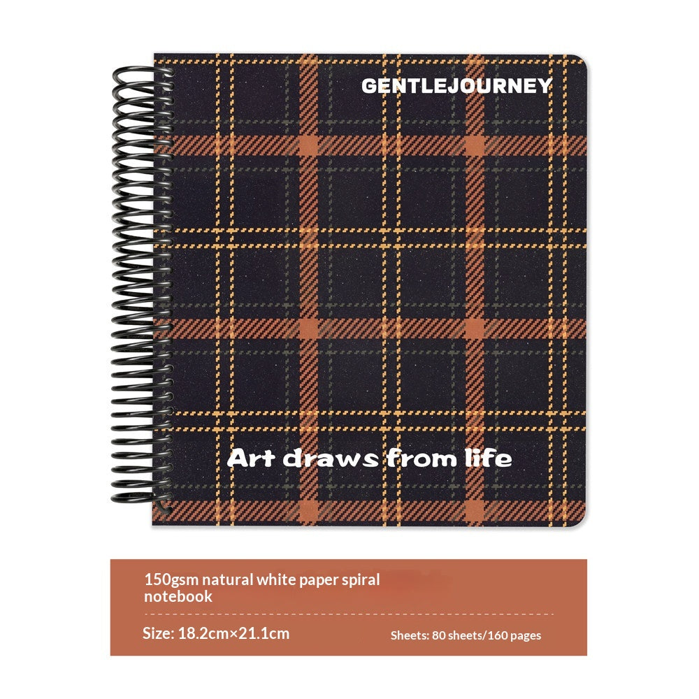 Colorful Botanical Spiral Journal Book — 7.2 × 8.3"