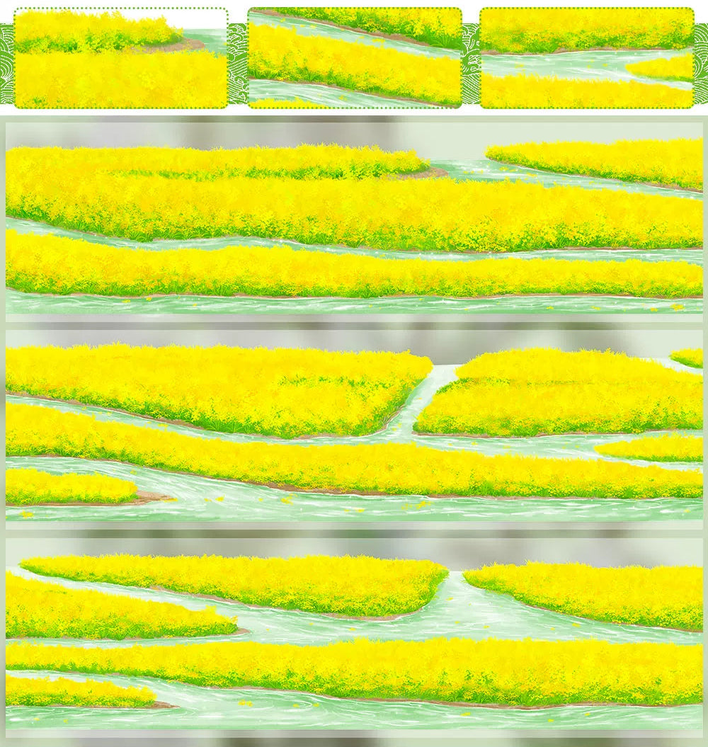 Yellow Flowers by the River PET Tape