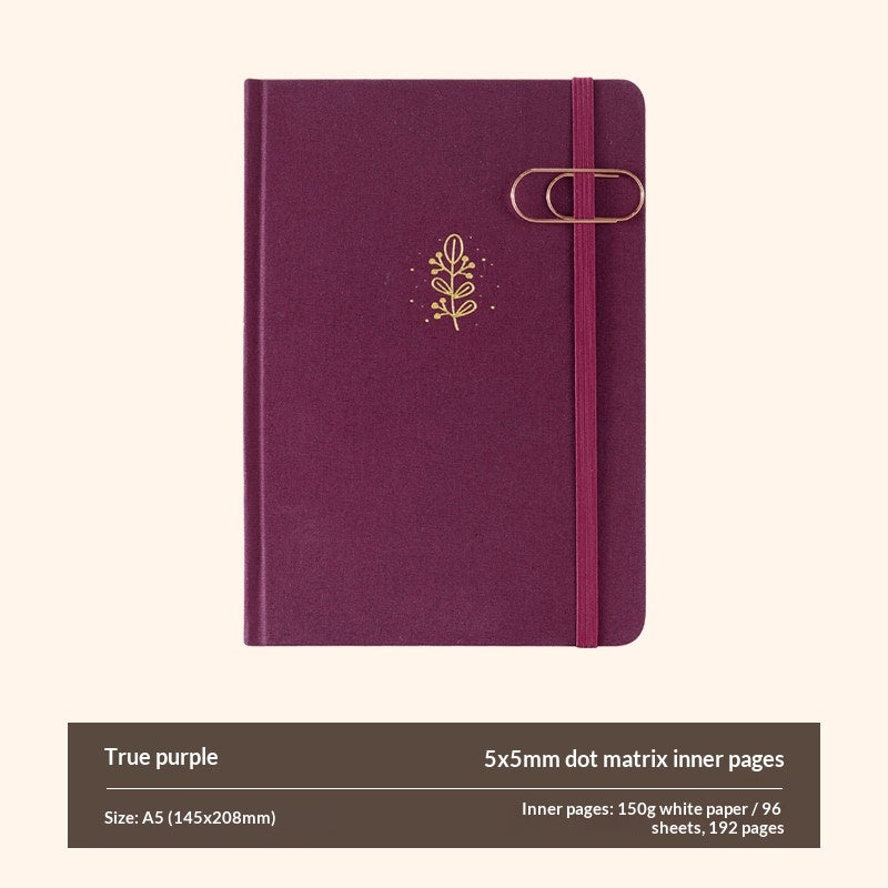 Spring Letters Series A5 Dot Grid Journal Notebook