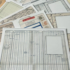 Vintage Label Pocket Junk Journal Paper - 11 Pieces Retro Background Paper for Scrapbooking & Art Journaling