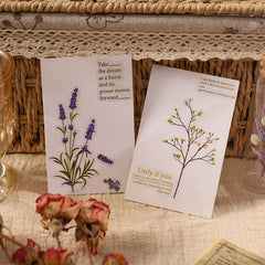 Botanical Flower Stickers - Vintage Plant Collection | Waterproof PVC Journal Decor