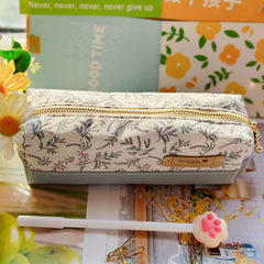 Pencil Pouch – Cotton Canvas Stationery Bag Handmade Pencil Pouch – Large Capacity Journaling Pen Case | Cotton Canvas Stationery Bag