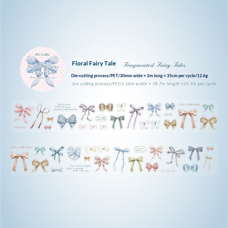 Bow Party PET die-cut tape