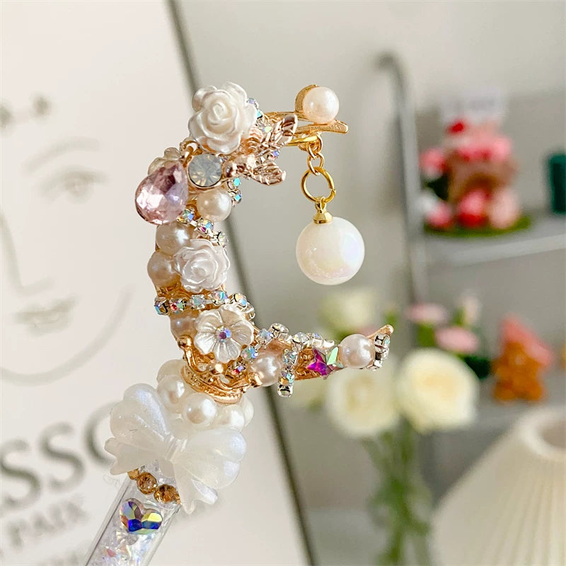 Moonlit Pearl Pendant Decorative Craft Knife