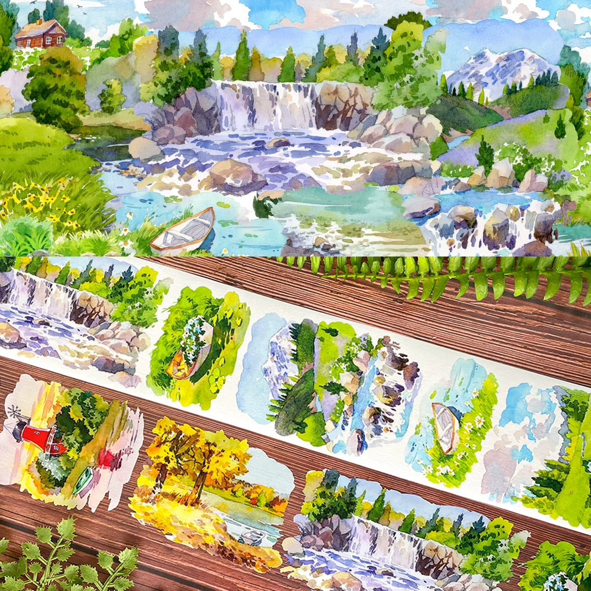 Nature Scenes PET Tape · Multiple Designs Available