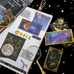 Renaissance Gold Foil Washi Stickers - Vintage European Art Illustration Stickers for Journaling