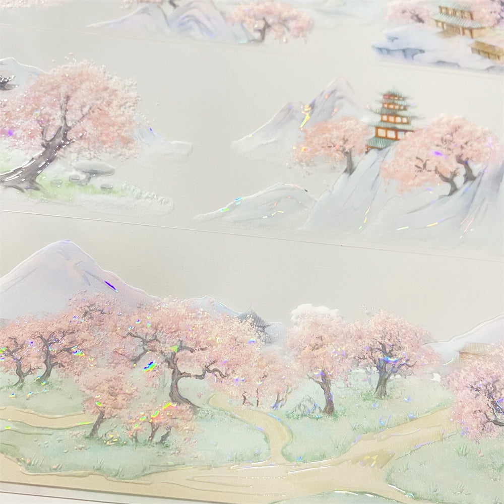 Peach Blossom Scenery PET Tape