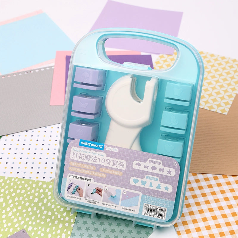 10-in-1 Crafting Embosser & Punch Set