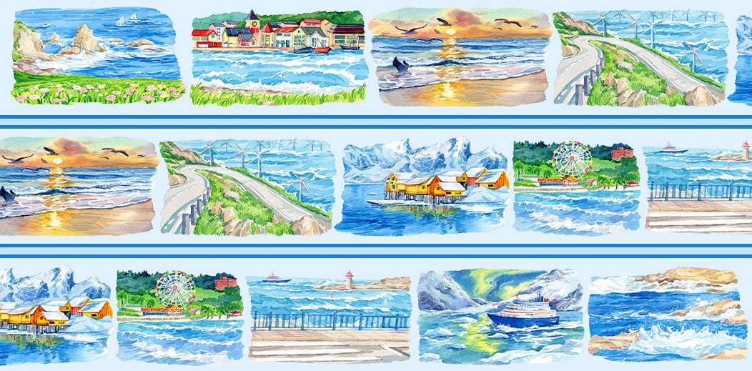 Summer Scene-Building Decorative Tape Collection