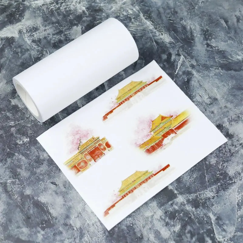 White base tape with release paper, showcasing a clean, smooth texture and easy-to-peel backing for versatile use.