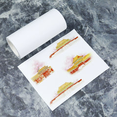 White base tape with release paper, showcasing a clean, smooth texture and easy-to-peel backing for versatile use.