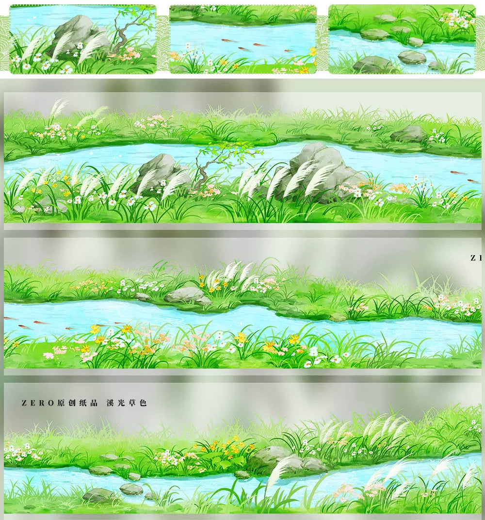 Creek Light and Greenery PET Tape