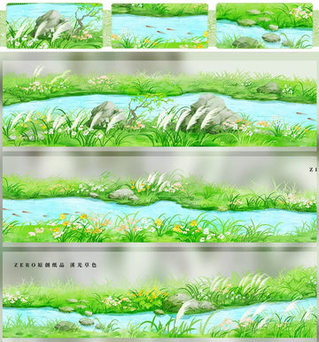 Creek Light and Greenery PET Tape