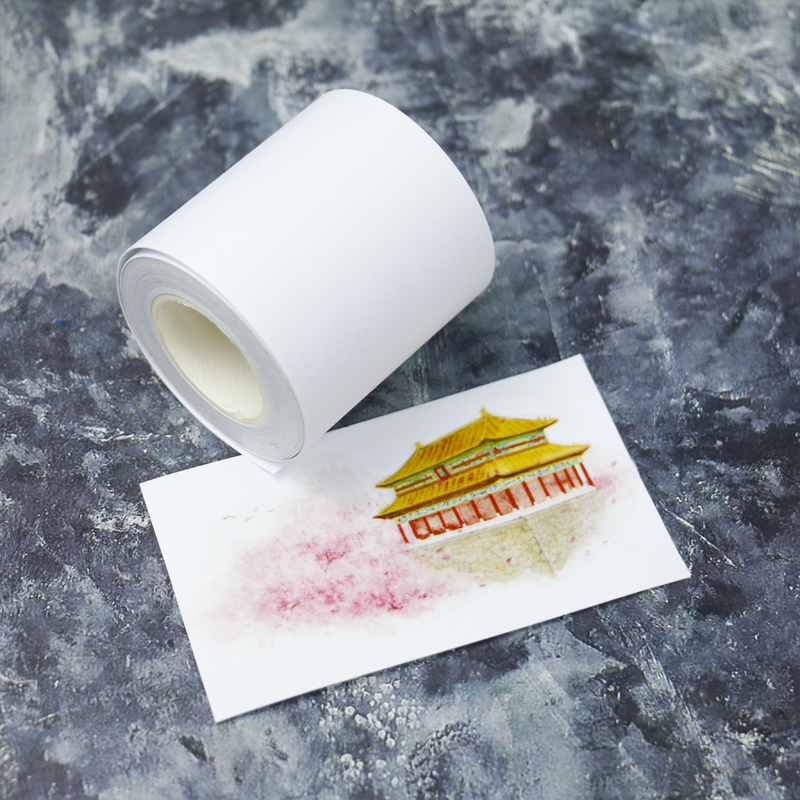 White base tape with release paper, showcasing a clean, smooth texture and easy-to-peel backing for effortless use.