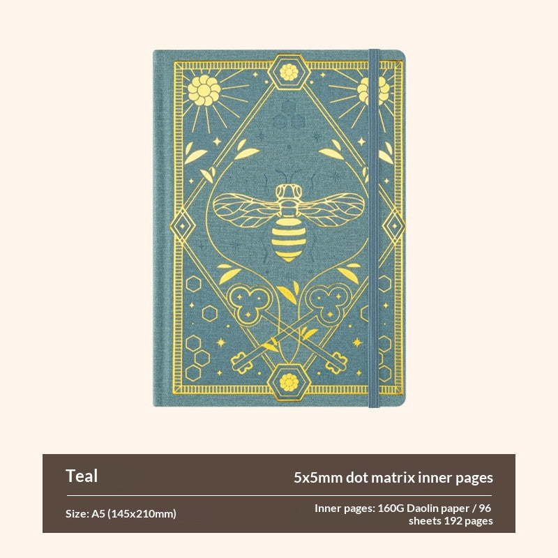 Spring Letters Series A5 Dot Grid Journal Notebook