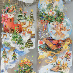 Christmas Wonderland & Christmas Legend Washi Tape - Festive Holiday Decorative Tape for Journaling