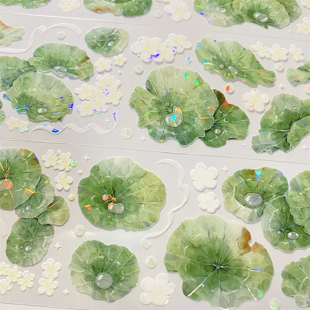 Dewdrop Lotus Leaf PET Tape Shroomi