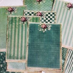 Vintage Pastoral Junk Journal Paper - European Country Style Background Paper for Scrapbooking & Art Journaling