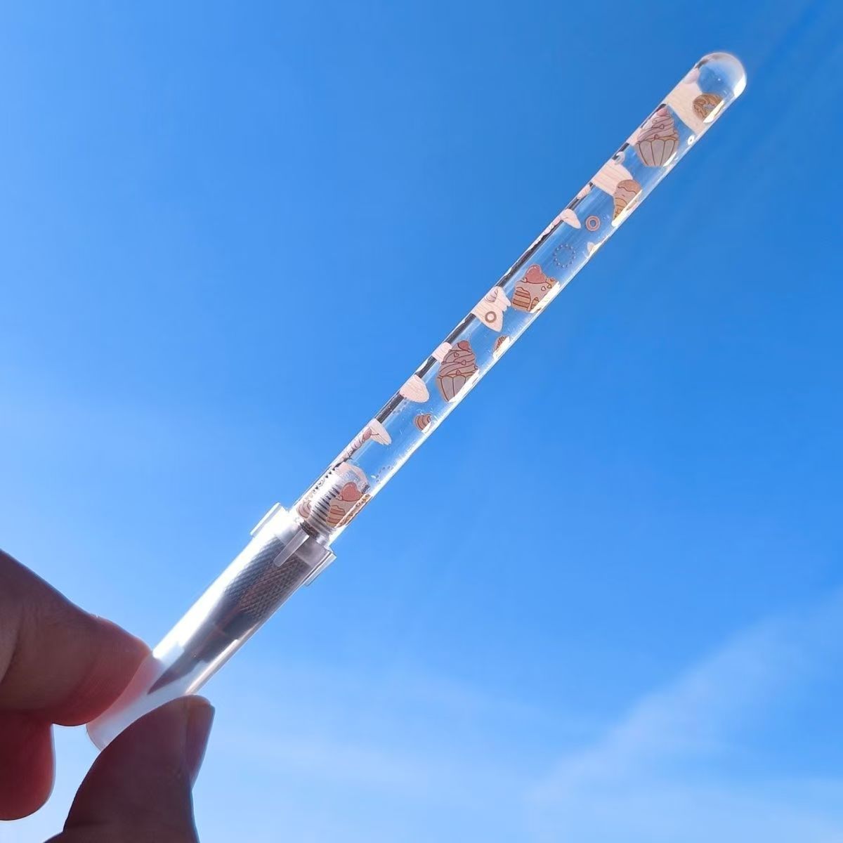 Shimmering Sands Hobby Knife GleamFlow Craft Knife | Liquid Sand Pen Cutter for Journaling & DIY Crafts – 22mm Blade, 130mm Handle