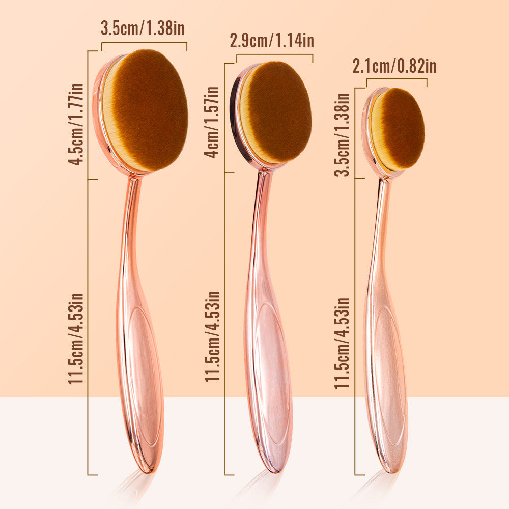 Rose gold ink blending brushes with soft brush heads