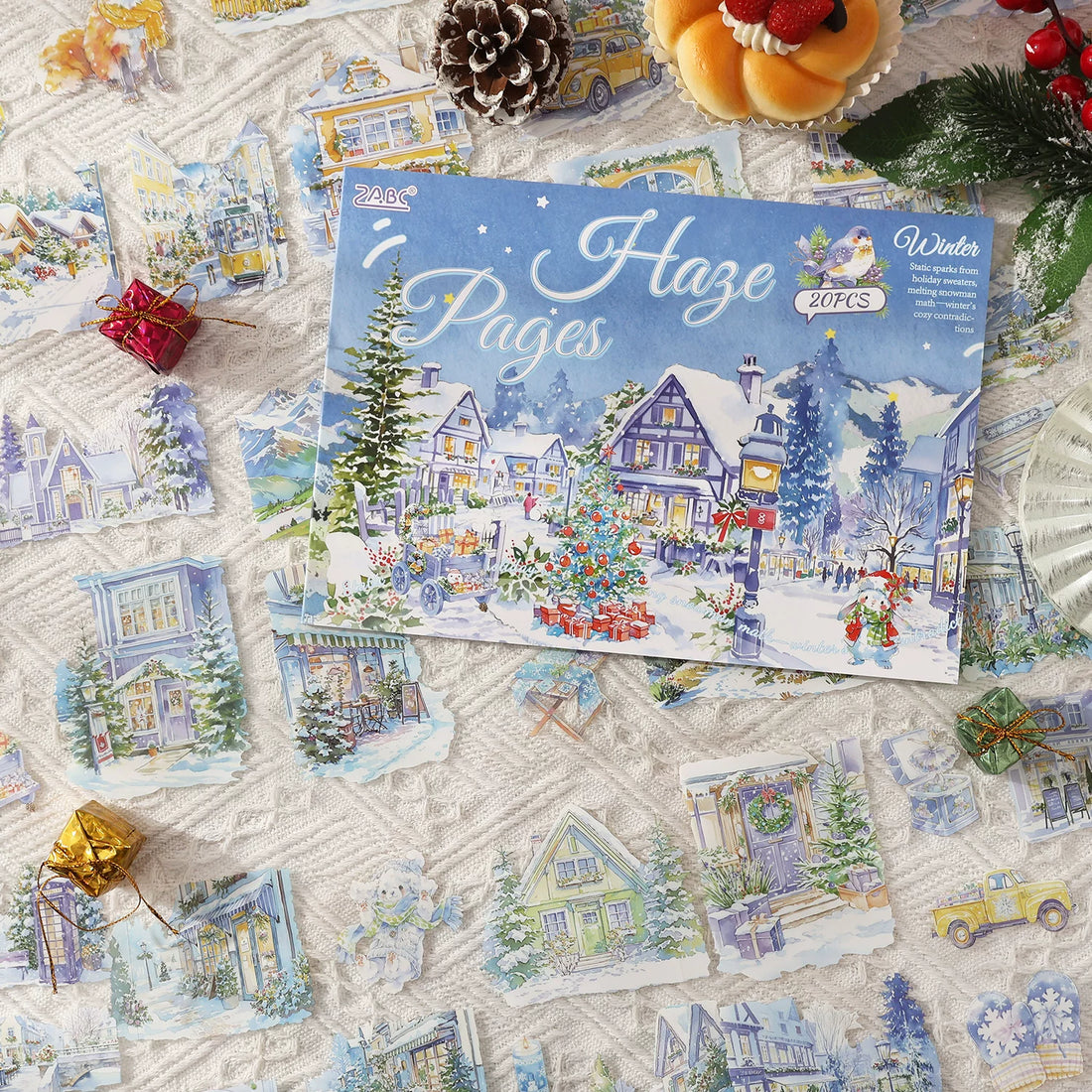 Four Seasons PET Sticker Book - Spring Summer Autumn Winter Decorative Journal Stickers