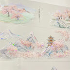 Peach Blossom Scenery PET Tape Shroomi