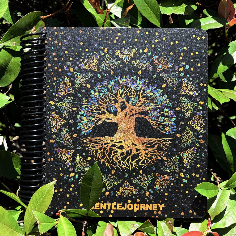 Colorful Botanical Spiral Journal Book — 7.2 × 8.3"