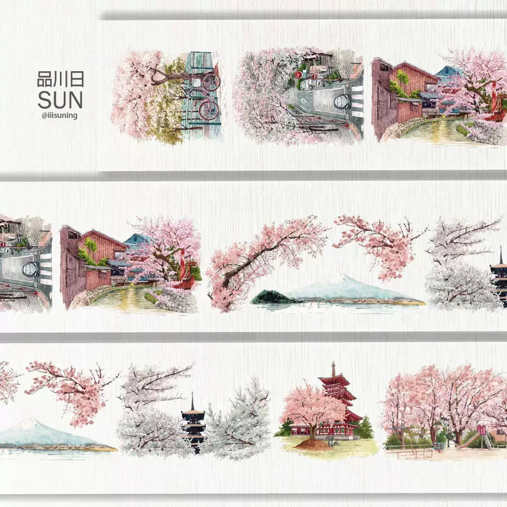 Sakura Street View PET Tape 品川日-SUN