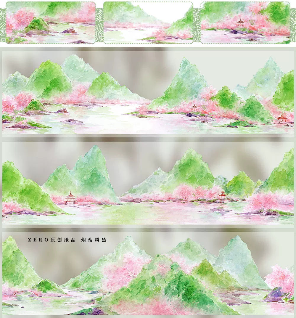 Misty Pink Mountains PET Tape