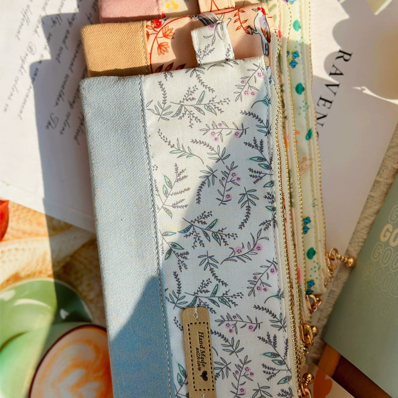 Handmade Medium Pouch – Large Capacity Journaling & Stationery Bag Handmade Medium Pouch – Large Capacity Journaling Bag | Cotton Stationery Case