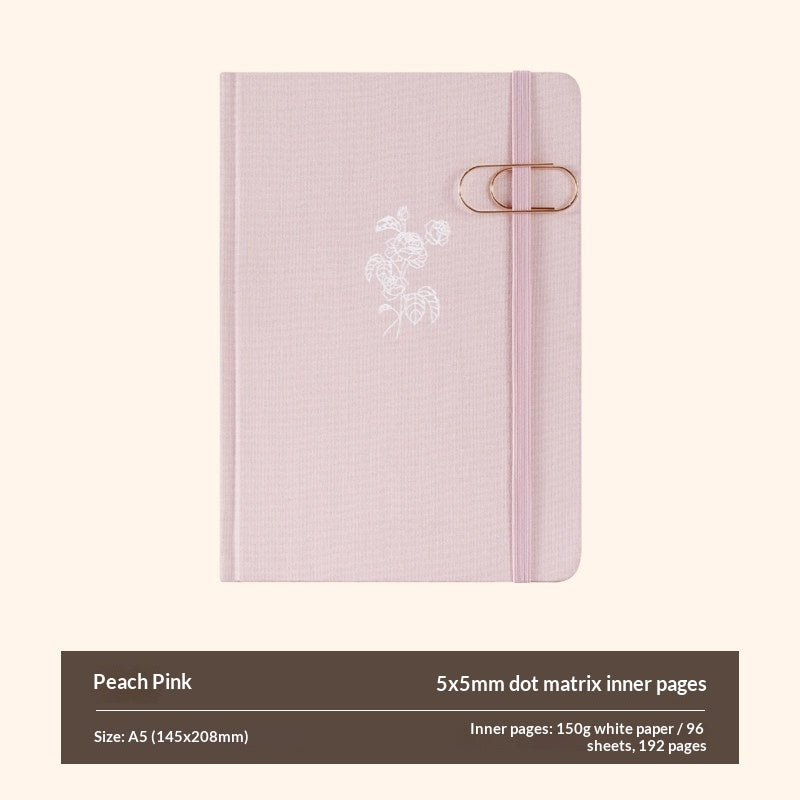Spring Letters Series A5 Dot Grid Journal Notebook