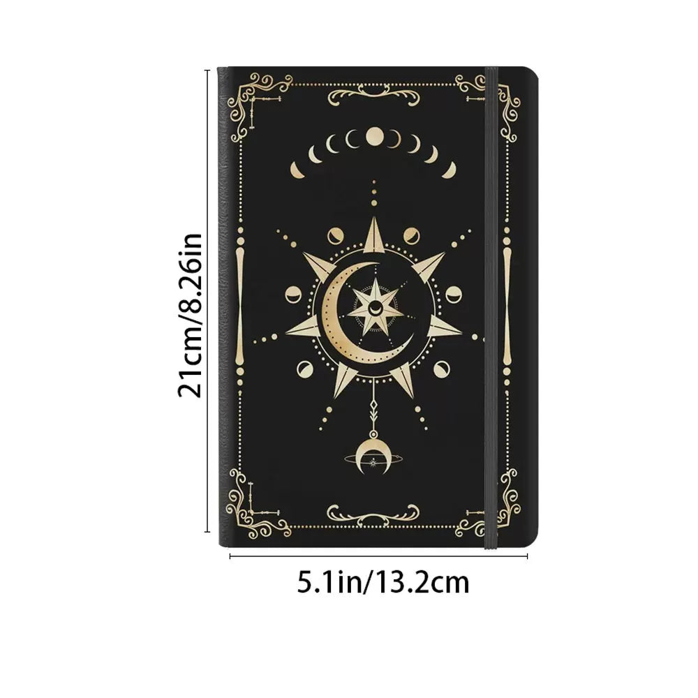 Celestial Moon & Stars A5 Journal Notebook