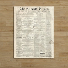 Vintage Newspaper Book Page Junk Journal Paper - Large Size Aged Background Stickers for Scrapbooking & Collage